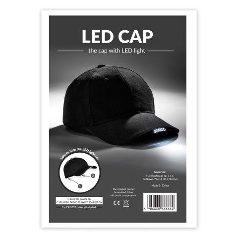 Czapka LED z daszkiem dla biegacza latarka sport abc-shop.pl Czapka LED z daszkiem dla biegacza latarka sport abc-shop.pl