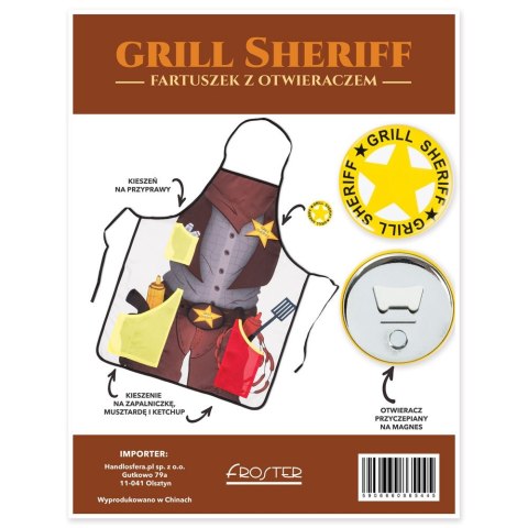Grill Sheriff fartuszek GRILLOWY otwieracz GRATIS abc-shop.pl Grill Sheriff fartuszek GRILLOWY otwieracz GRATIS abc-shop.pl