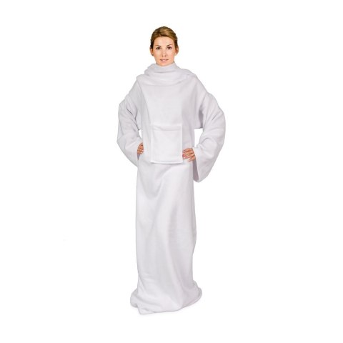 Kocyko - Szlafrok Biały ciepły koc z rękawami abc-shop.pl Kocyko - Szlafrok Biały ciepły koc z rękawami abc-shop.pl