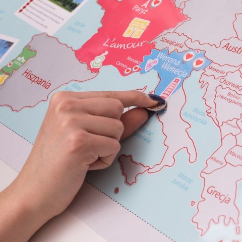 Mapa Zdrapka dla Dwojga Pary plakat Europa w tubie abc-shop.pl