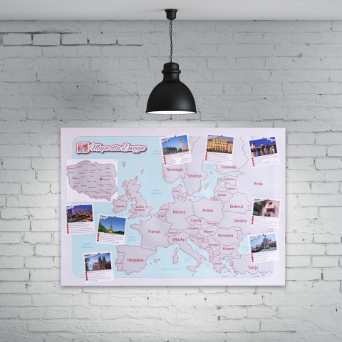 Mapa Zdrapka dla Dwojga Pary plakat Europa w tubie abc-shop.pl